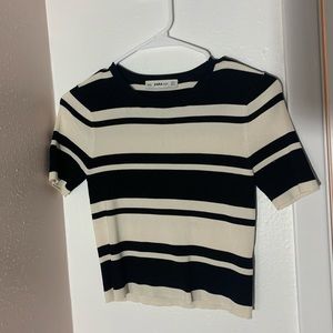 Zara cropped shirt
